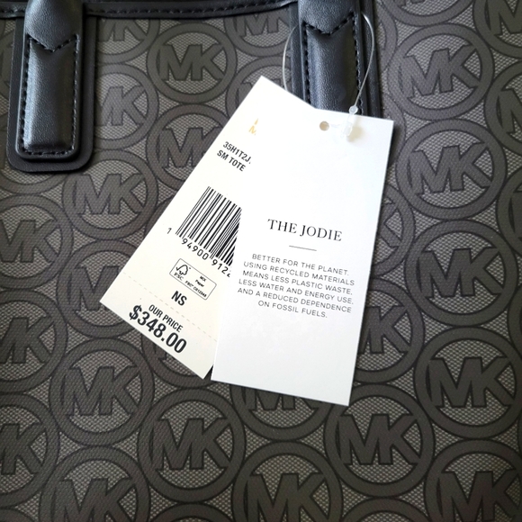 New Beautiful Michael Kors The Jodie Small Tote Black Set with Card Holder - Picture 9 of 16